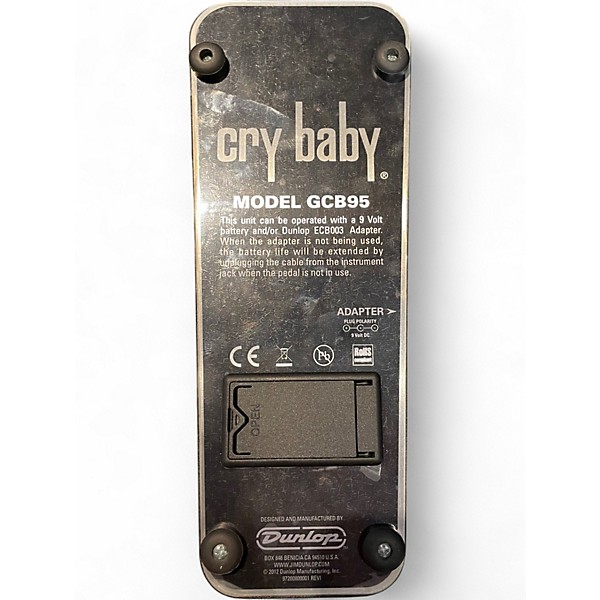 Used Dunlop GCB95 Original Crybaby Wah Effect Pedal