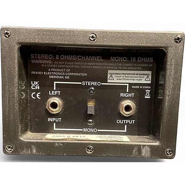 Used Peavey 6505 II 4x12 Slant Guitar Cabinet