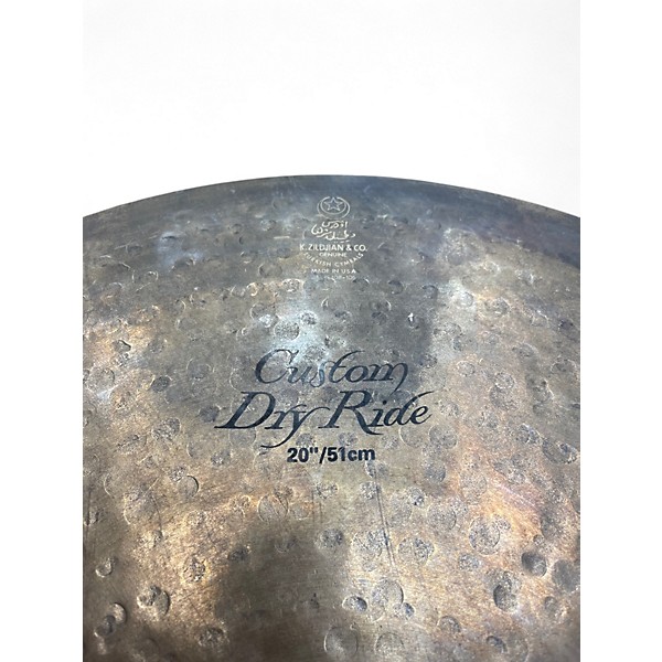 Used Zildjian 20in K Custom Dry Ride Cymbal