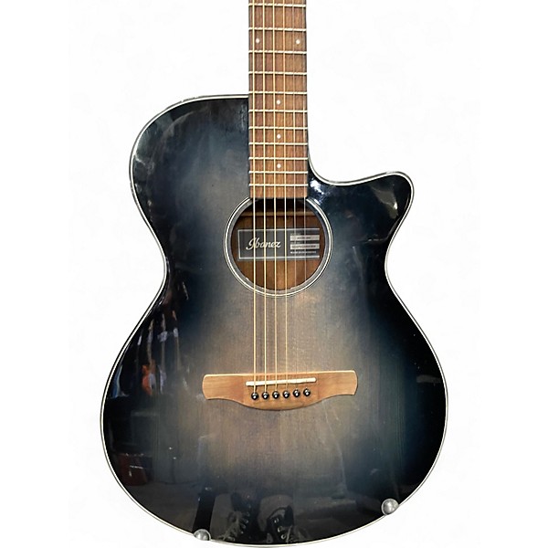 Used Ibanez AEG50 Blue Acoustic Electric Guitar