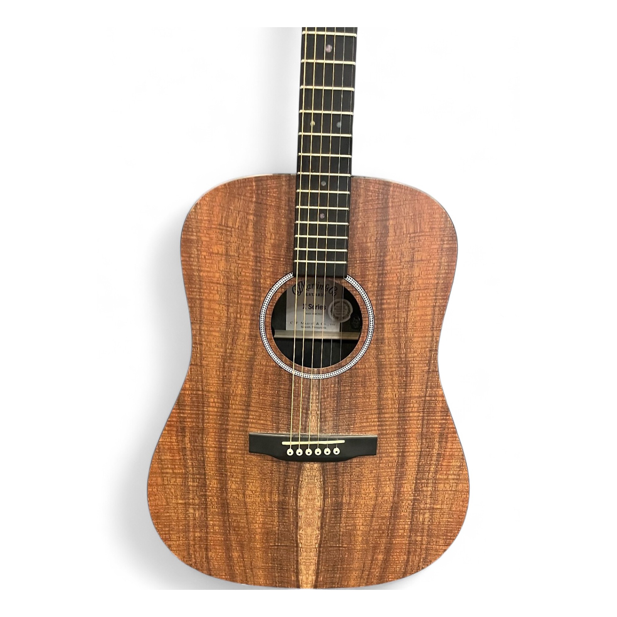 Used Martin DX1AE Figured Koa Acoustic Electric Guitar Figured Koa