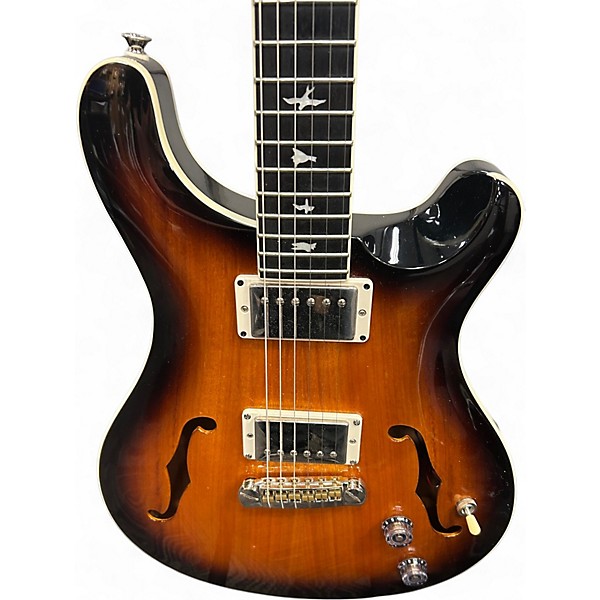 Used PRS SE Custom 22 Semi-Hollowbody 2 Color Sunburst Hollow Body Electric Guitar
