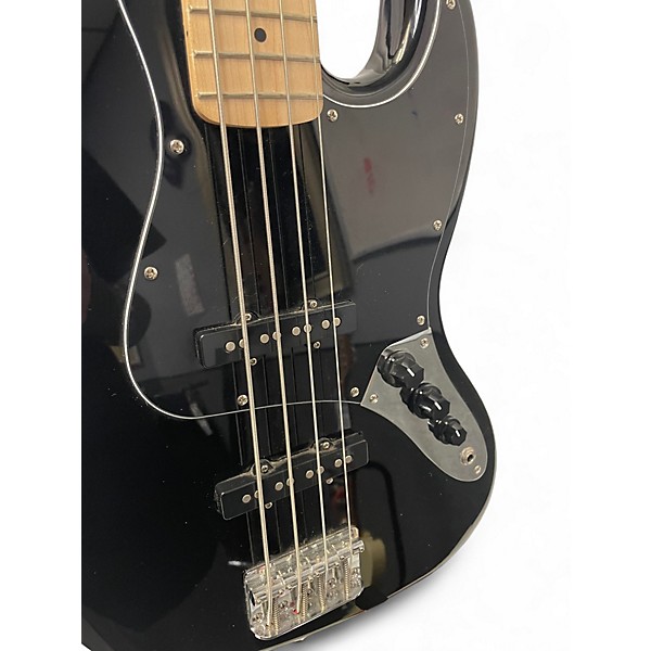 Used Squier Vintage Modified Jazz Bass Black Electric Bass Guitar