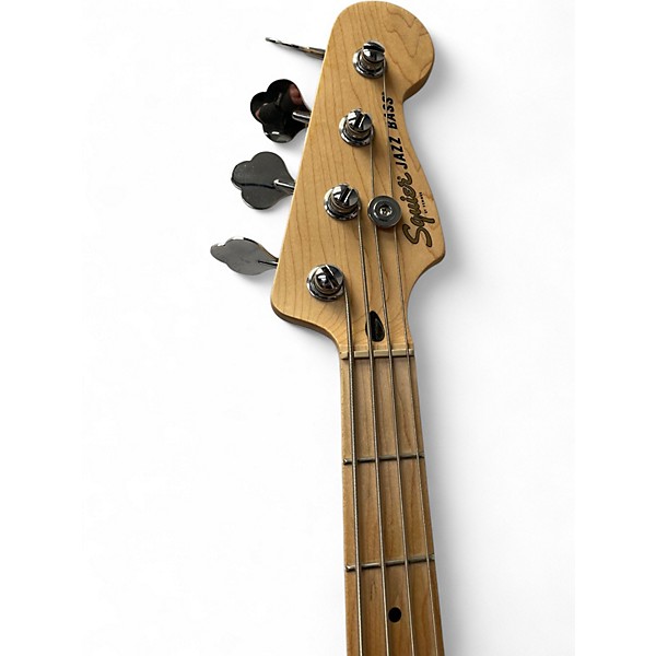 Used Squier Vintage Modified Jazz Bass Black Electric Bass Guitar
