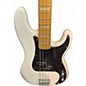 Used Squier Precision Bass White Electric Bass Guitar