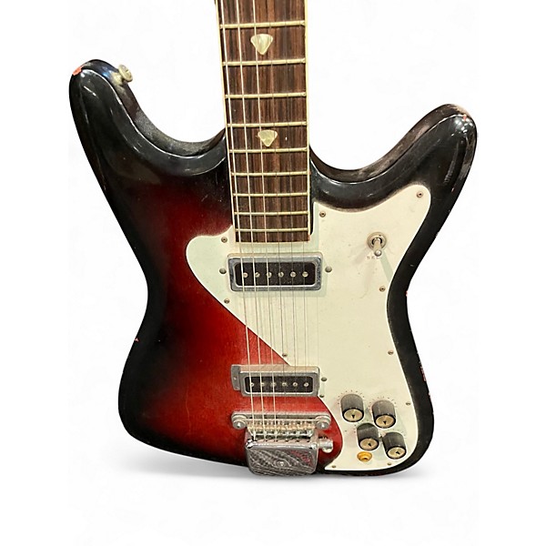 Vintage 1960s Kay VANGUARD II Sunburst Solid Body Electric Guitar