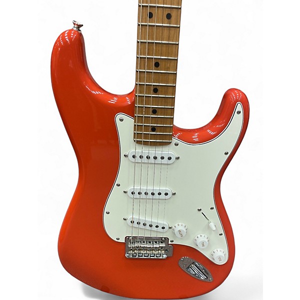 Used Fender Player Stratocaster Fiesta Red Solid Body Electric Guitar