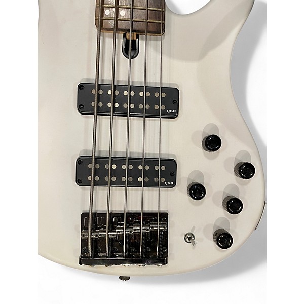 Used Yamaha TRBX505 5 String Bass WHITE Electric Bass Guitar