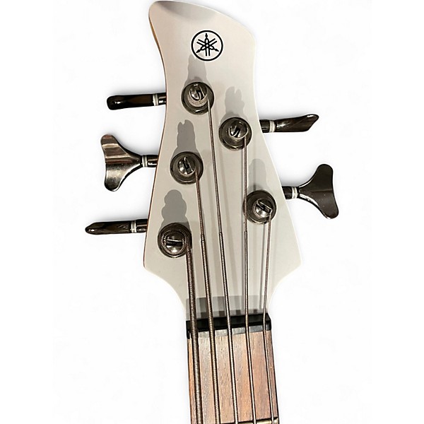 Used Yamaha TRBX505 5 String Bass WHITE Electric Bass Guitar