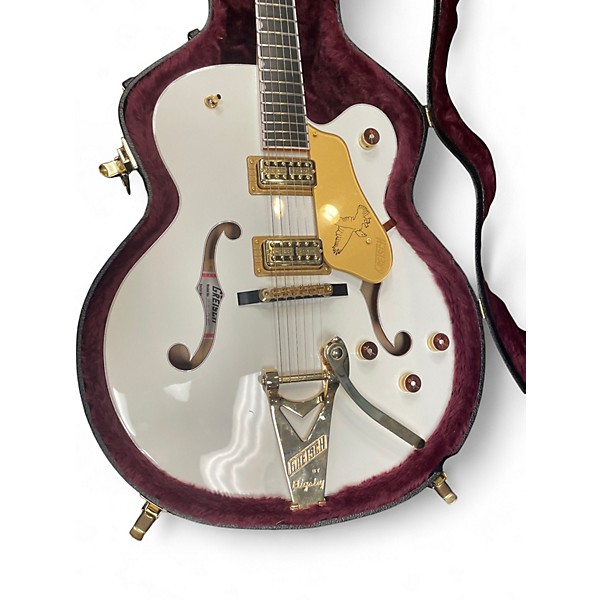 Used Gretsch Guitars G6136TG-PE-WHT white Hollow Body Electric Guitar
