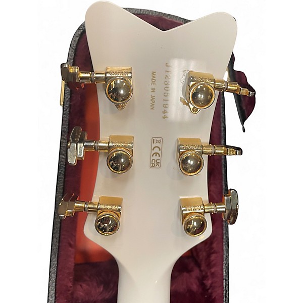 Used Gretsch Guitars G6136TG-PE-WHT white Hollow Body Electric Guitar