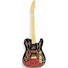 Used Fender Artist Series James Burton Telecaster Red Paisley Flames Solid Body Electric Guitar