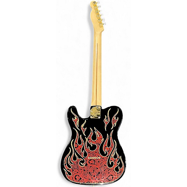 Used Fender Artist Series James Burton Telecaster Red Paisley Flames Solid Body Electric Guitar