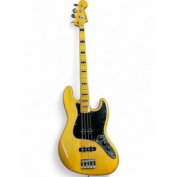 Used Squier Classic Vibe 70s Jazz Bass Natural Electric Bass Guitar