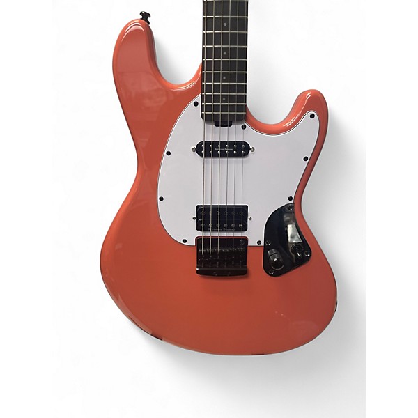 Used Sterling by Music Man Ryan "Fluff" Bruce Artist Series Signature Stingray Rula Thumb Red Solid Body Electric Guitar