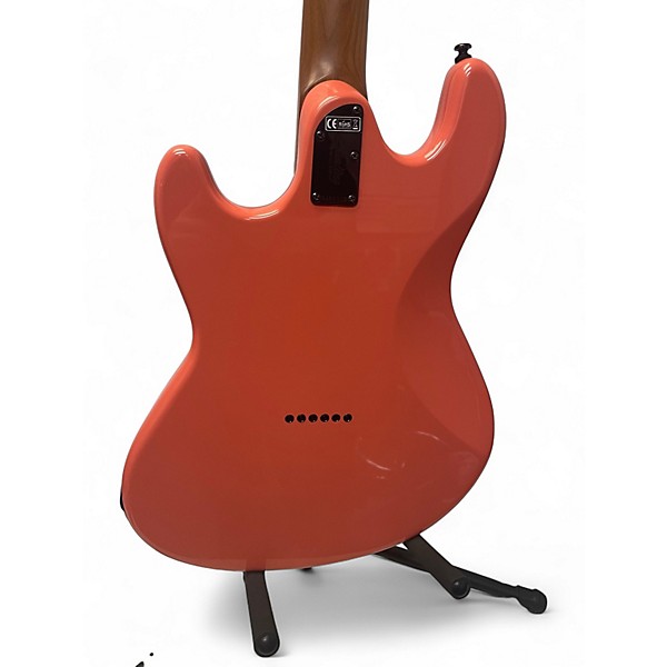 Used Sterling by Music Man Ryan "Fluff" Bruce Artist Series Signature Stingray Rula Thumb Red Solid Body Electric Guitar