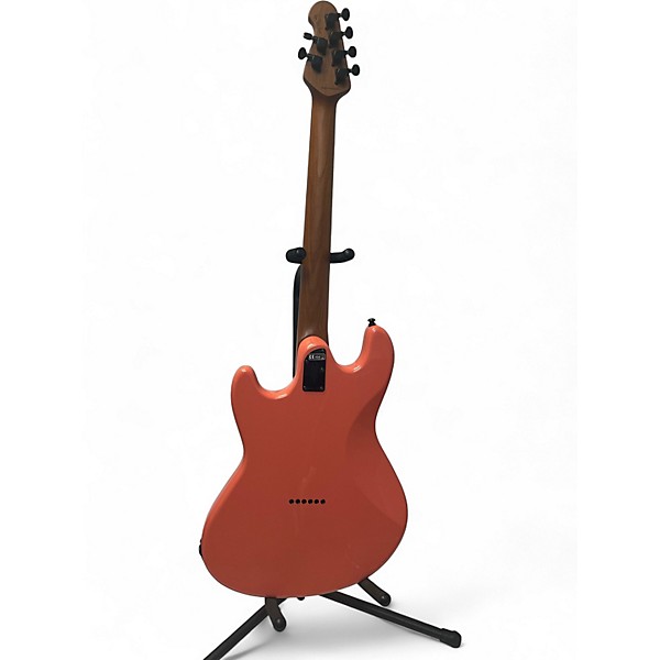 Used Sterling by Music Man Ryan "Fluff" Bruce Artist Series Signature Stingray Rula Thumb Red Solid Body Electric Guitar