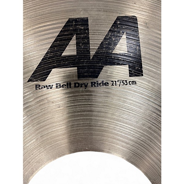 Used Zildjian 21in AA Raw Bell Dry Ride Cymbal