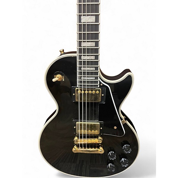 Used Epiphone Les Paul Custom Black Solid Body Electric Guitar