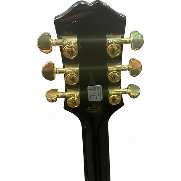 Used Epiphone Les Paul Custom Black Solid Body Electric Guitar