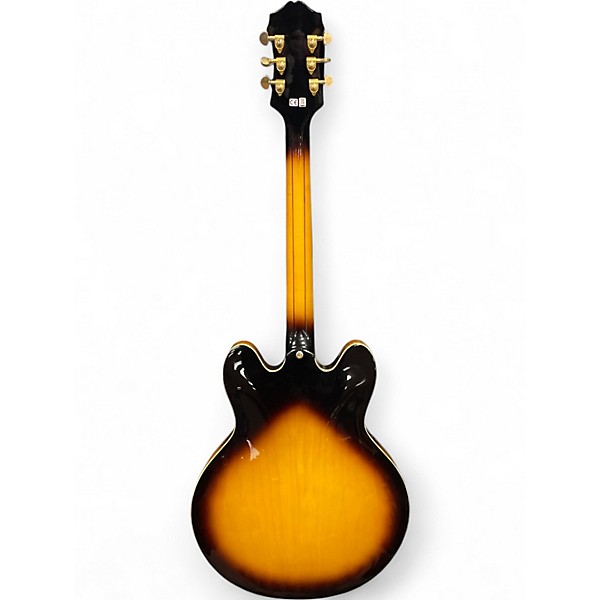 Used Epiphone Sheraton II 2 Tone Sunburst Hollow Body Electric Guitar