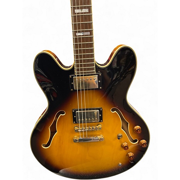 Used Epiphone Sheraton II 2 Tone Sunburst Hollow Body Electric Guitar