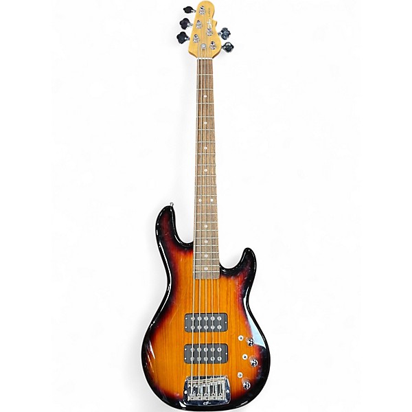 Used G&L Tribute L2500 5 String 2 Color Sunburst Electric Bass Guitar