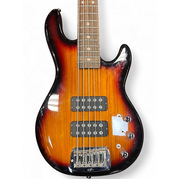 Used G&L Tribute L2500 5 String 2 Color Sunburst Electric Bass Guitar