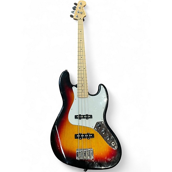 Used Squier Affinity Jazz Bass 2 Tone Sunburst Electric Bass Guitar