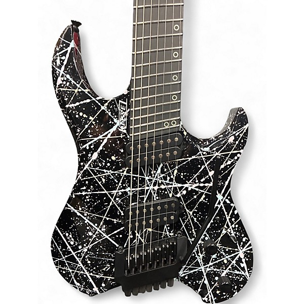 Used Kiesel MULTISCALE VADER SPLATTER Solid Body Electric Guitar