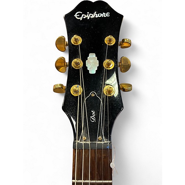 Used Epiphone Dot Deluxe Flametop 2 Color Sunburst Hollow Body Electric Guitar