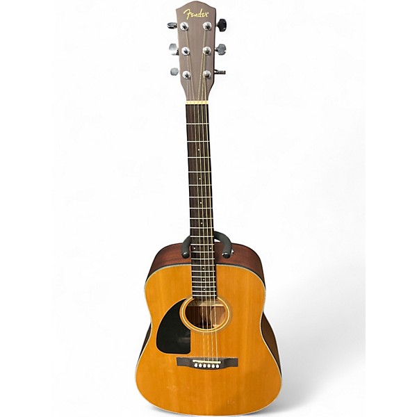 Used Fender CD100 Left Handed Natural Acoustic Guitar