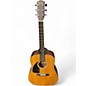 Used Fender CD100 Left Handed Natural Acoustic Guitar