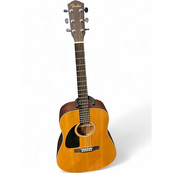 Used Fender CD100 Left Handed Natural Acoustic Guitar