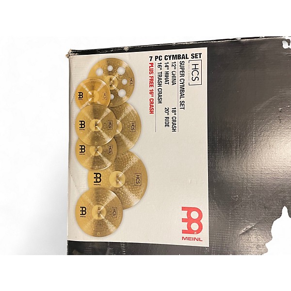 Used MEINL 20in HCS SUPER CYMBAL SET Cymbal