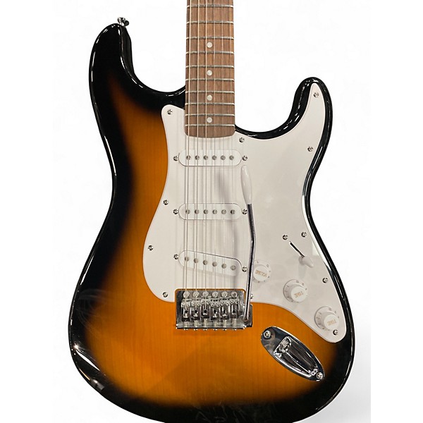 Used Squier Affinity Stratocaster 2 Tone Sunburst Solid Body Electric Guitar