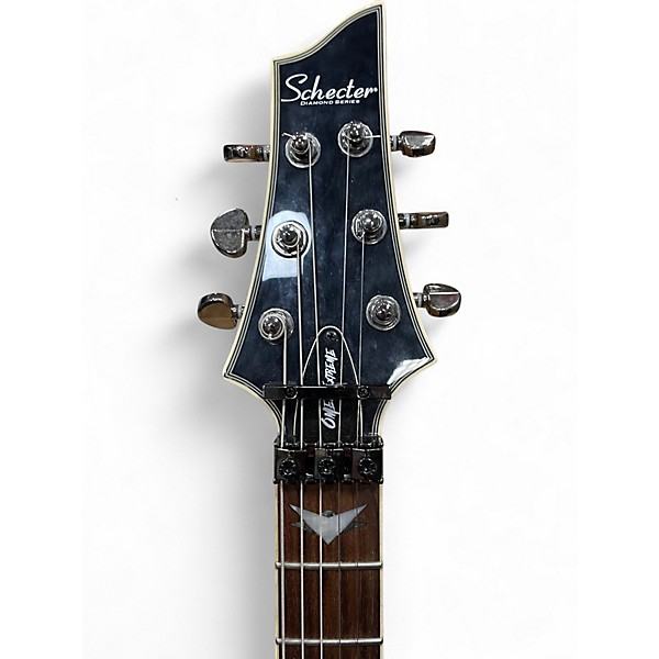 Used Schecter Guitar Research Omen Extreme 6 Floyd Rose Trans Black Solid Body Electric Guitar