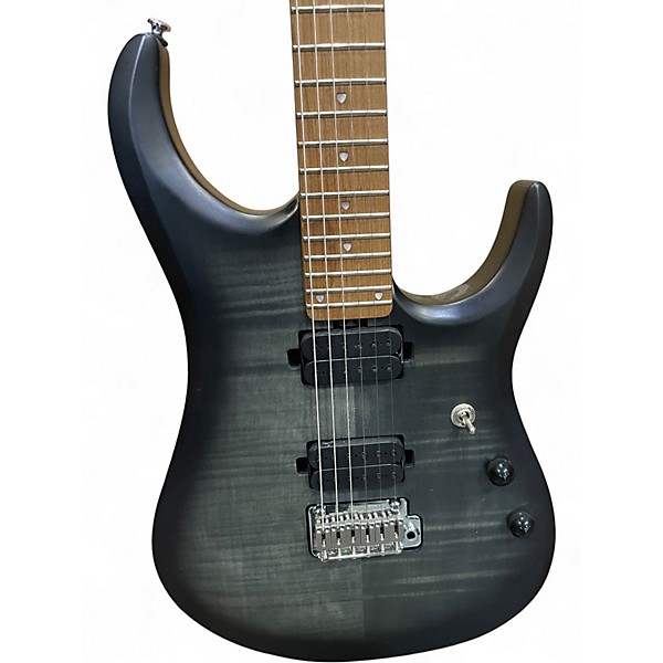 Used Sterling by Music Man JP150 Trans Black Solid Body Electric Guitar