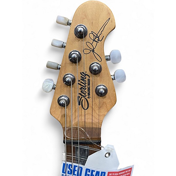 Used Sterling by Music Man JP150 Trans Black Solid Body Electric Guitar