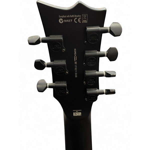 Used ESP LTD EC407 Black Solid Body Electric Guitar