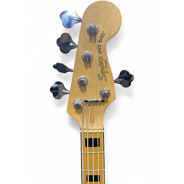 Used Squier Vintage Modified Jazz Bass V Natural Electric Bass Guitar