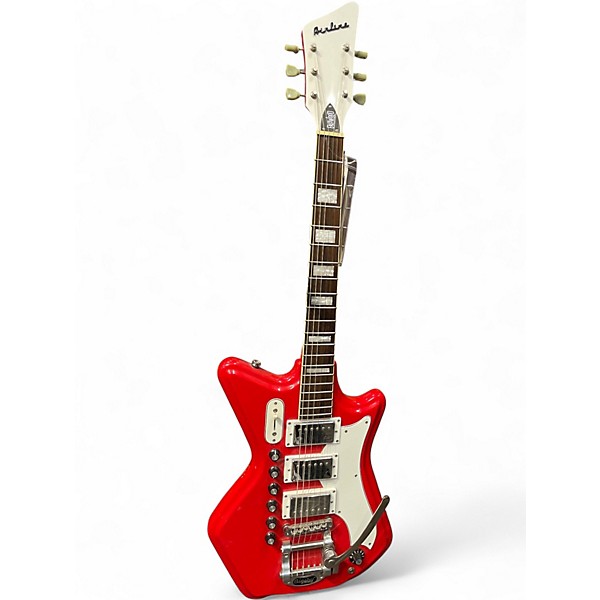 Used Eastwood AIRLINE '59 CUSTOM 3P DELUXE Red Solid Body Electric Guitar