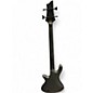 Used Schecter Guitar Research stealth Black Electric Bass Guitar