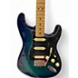 Used Fender Limited Edition Player Stratocaster HSS Plus Top Blue Burst Solid Body Electric Guitar
