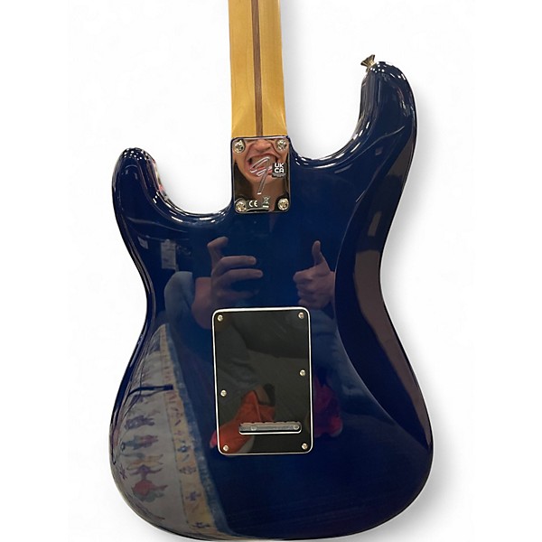 Used Fender Limited Edition Player Stratocaster HSS Plus Top Blue Burst Solid Body Electric Guitar