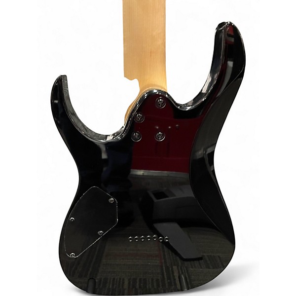 Used Ibanez GRG7221QA Trans Black SUNBURST Solid Body Electric Guitar