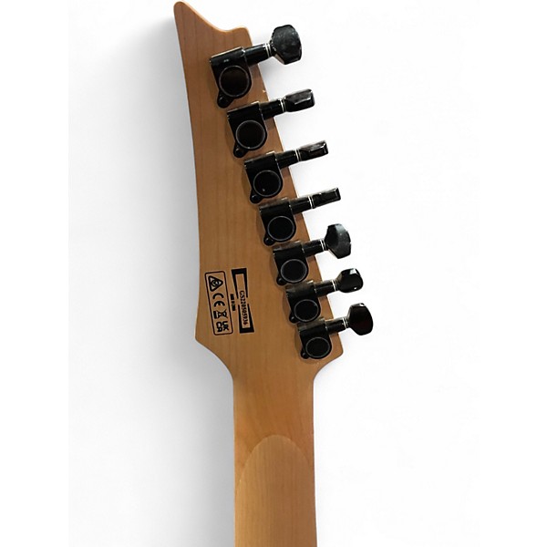 Used Ibanez GRG7221QA Trans Black SUNBURST Solid Body Electric Guitar