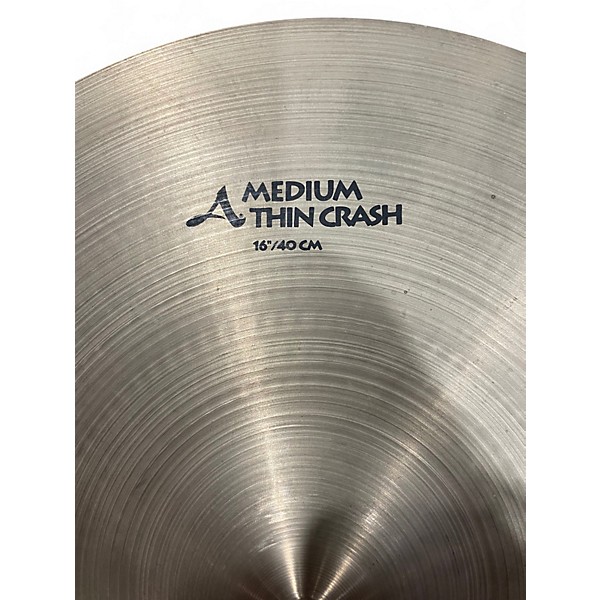 Used Zildjian 16in AVEDIS MEDIUM THIN CRASH Cymbal