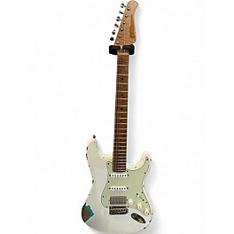 Used Xotic XSC2 Heavy Aged Olympic White Over Sea Foam Green Solid Body Electric Guitar