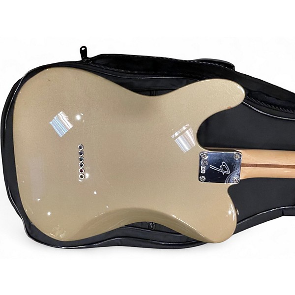 Used Fender Chris Shiflett Telecaster Deluxe Shoreline Gold Solid Body Electric Guitar